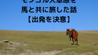 モンゴル大草原を 馬と共に旅した話 【出発を決意】